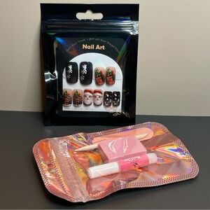 29 Piece Nail Art Set Christmas Winter Santa Theme